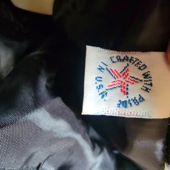 Vintage Y2K 80s 90s Black & White Polka Dot Off-Shoulder Dress with Rached Detai - Picture 15 of 16